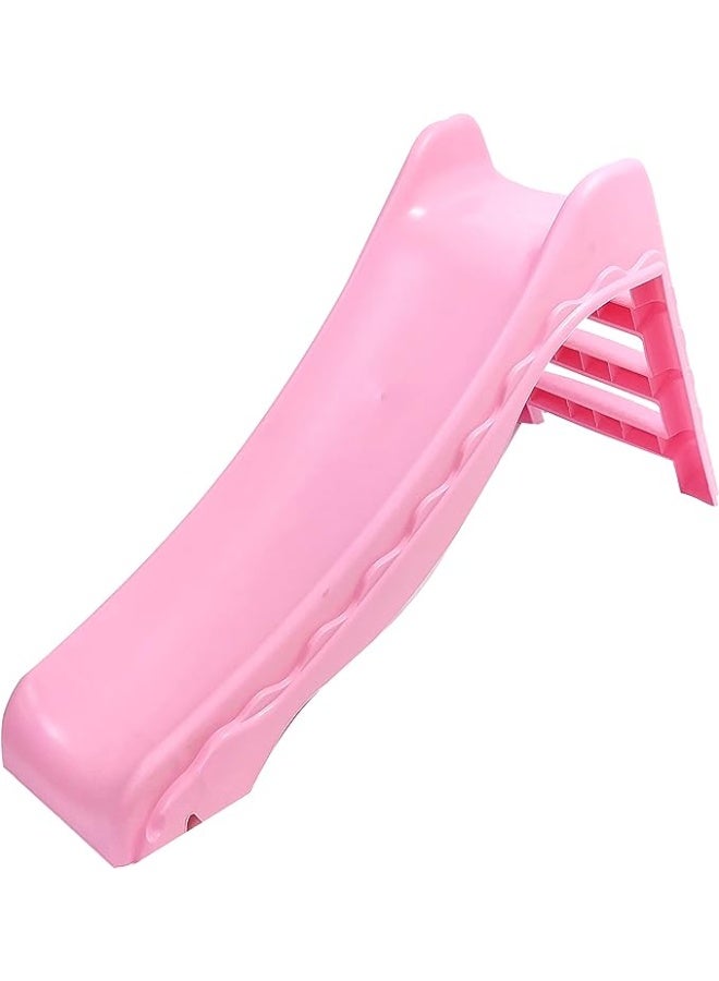 ALBADER Play Slide For kids Pink Color Playset for Indoor or Outdoor Use For Ages 18 Months+, Garden Toy and Outdoor Activity for Kids, Durable, Stable, Child-Safe For Girls and Boys - Image 1